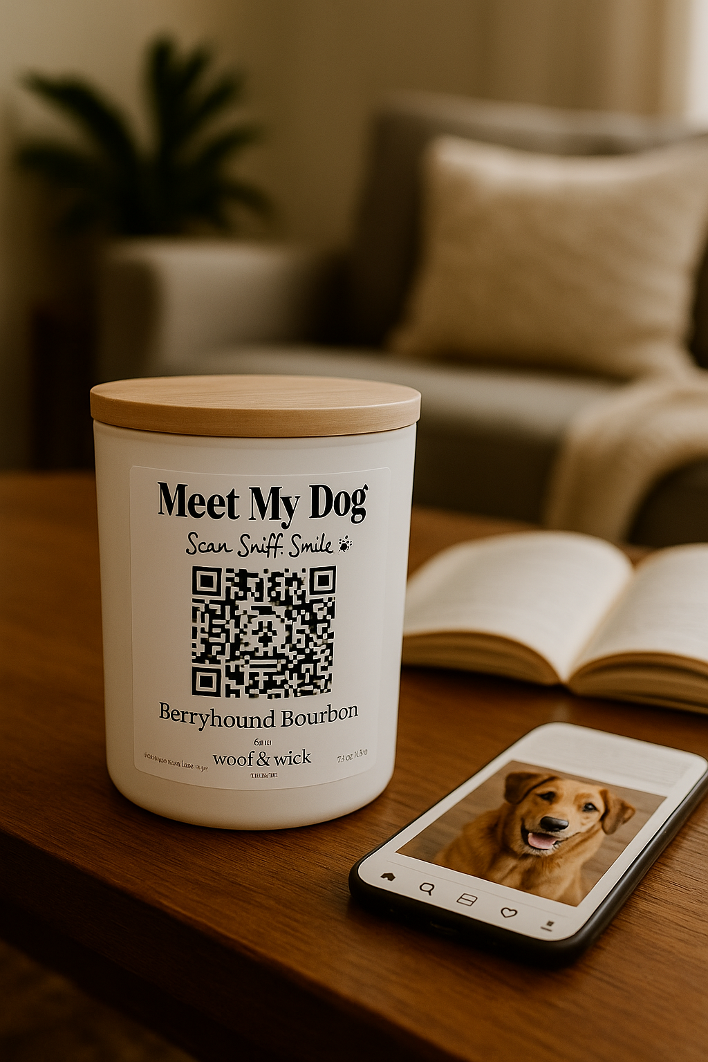 Meet My Dog Custom Candle