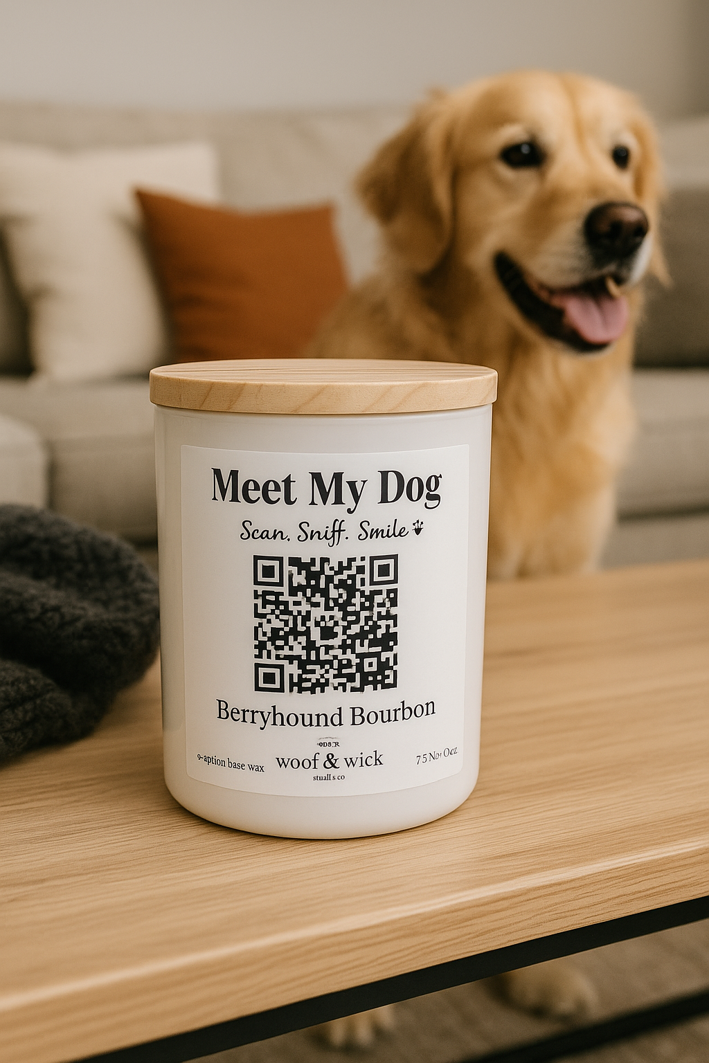 Meet My Dog Custom Candle